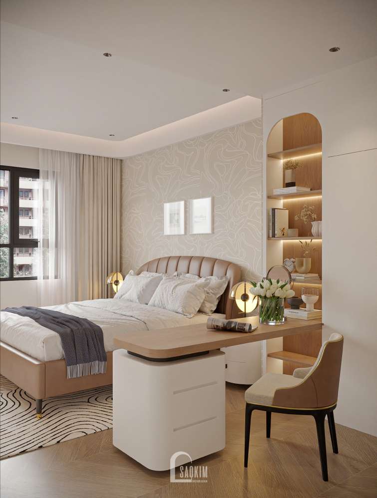 Thiết kế không gian phòng ngủ phong cách Scandinavian tại nhà phố Thái Hà
